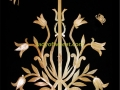 Chapel between the Tulips in Straw on Black Velvet