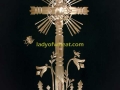 Straw Cross on Black Velvet