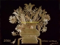 Daisies and Tulips in Straw on Black Velvet