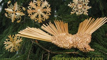 Lithuanian Christmas Tree Ornaments and Bird by Ursula Astras