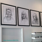 Echoes of Valor by Don Astras at Clear Sky Eye Care ArtPrize 2025 #53174: Four powerful pencil portraits honoring leaders, legacy, and the enduring spirit of Native American heritage. Chief Joseph (Nez Perce); Native American Woman (Lummi); Chief of the Desert (Navajo); Chief Two Moons (Cheyenne)