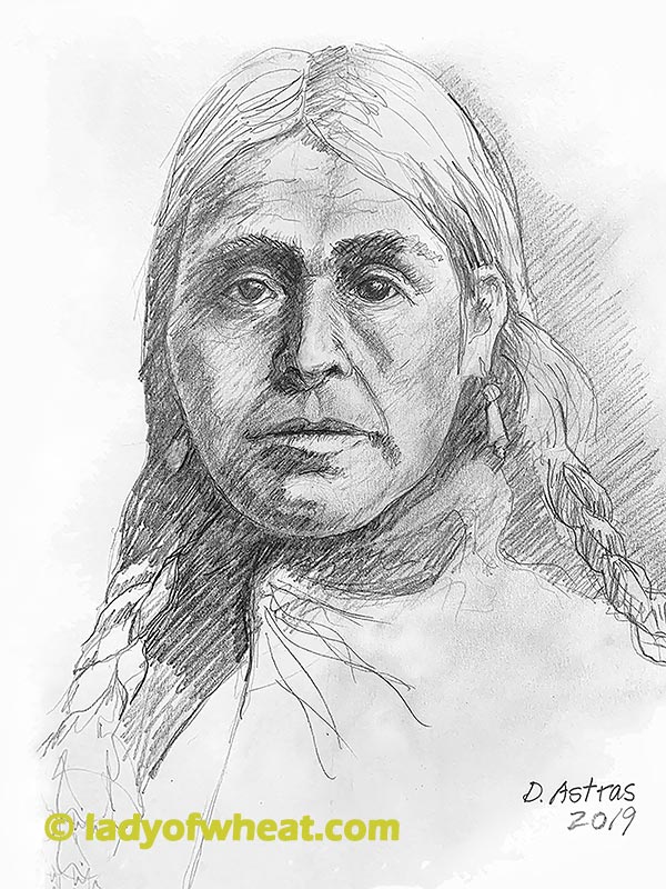 Native American Woman by Don Astras